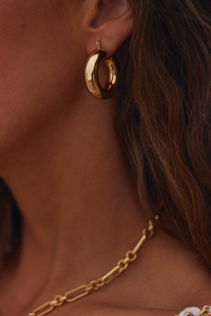 Earrings Luv Aj Malibu Tube Hoops Luv Aj