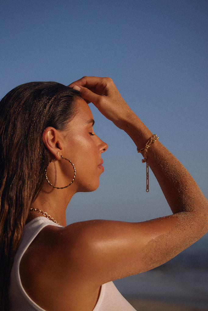 Earrings Luv Aj Hanalei Twisted Hoops Luv Aj