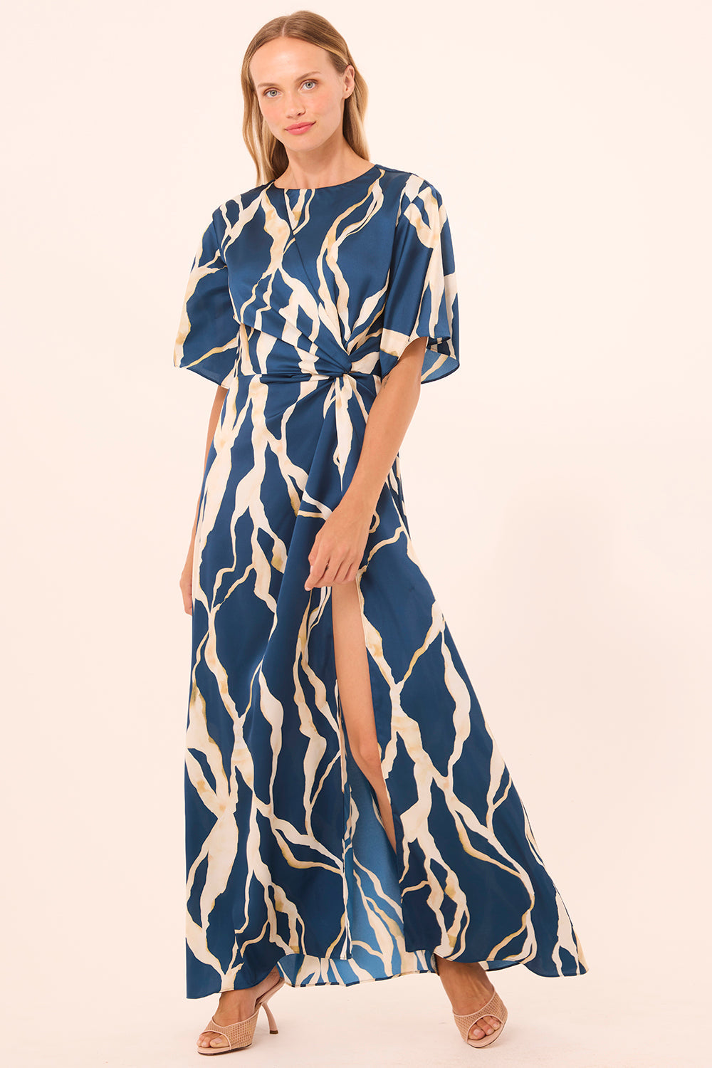 DRESSES/JUMPSUITS Asah Dress in Vertical Abstract Misa