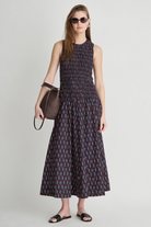 DRESSES/JUMPSUITS Siempre Tank Maxi Dress in Block Print Polka Apiece Apart