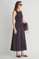DRESSES/JUMPSUITS Siempre Tank Maxi Dress in Block Print Polka Apiece Apart