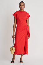 DRESSES/JUMPSUITS Fuerte Wrap Dress in Firecracker Apiece Apart
