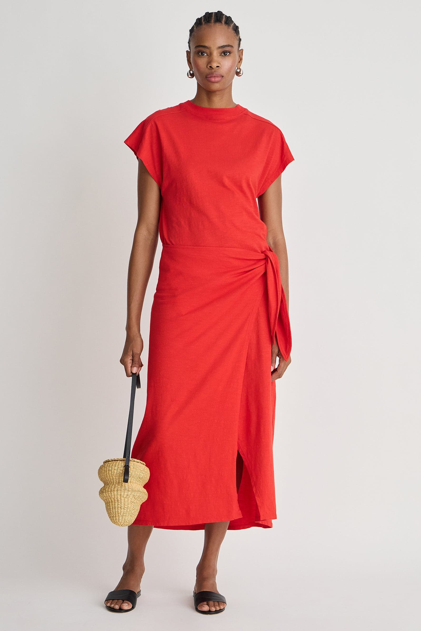 DRESSES/JUMPSUITS Fuerte Wrap Dress in Firecracker Apiece Apart
