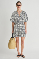 DRESSES/JUMPSUITS Textured Otillie Mini Dress in Tropical Midnight Apiece Apart
