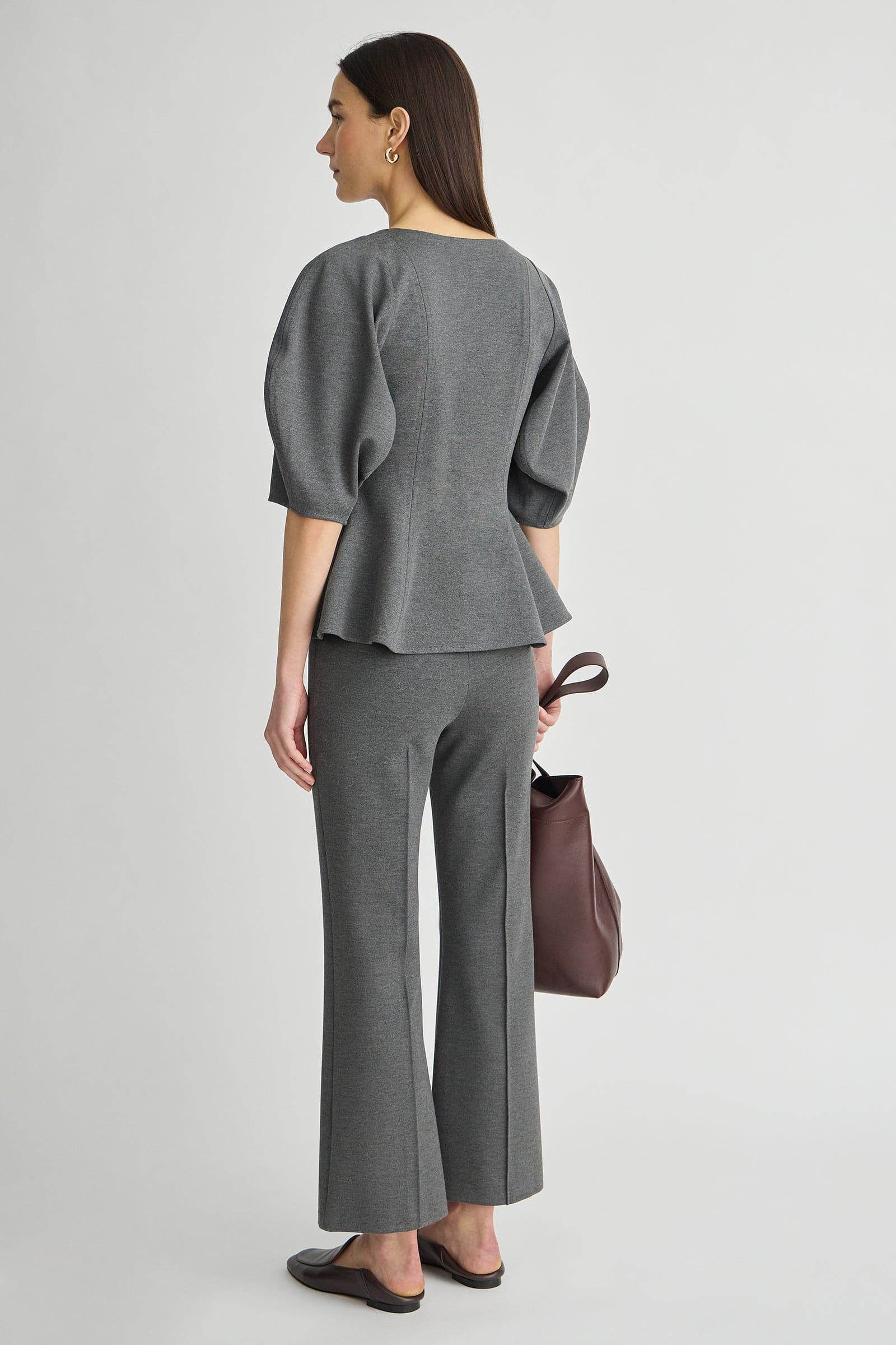 PANTS/SHORTS Ponte Rene Pull on Pant Heather Grey Apiece Apart