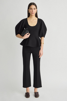 PANTS/SHORTS Ponte Rene Pull on Pant in Black Apiece Apart