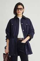 COATS/JACKET Barn Chore Jacket With Drawstring in Navy Apiece Apart