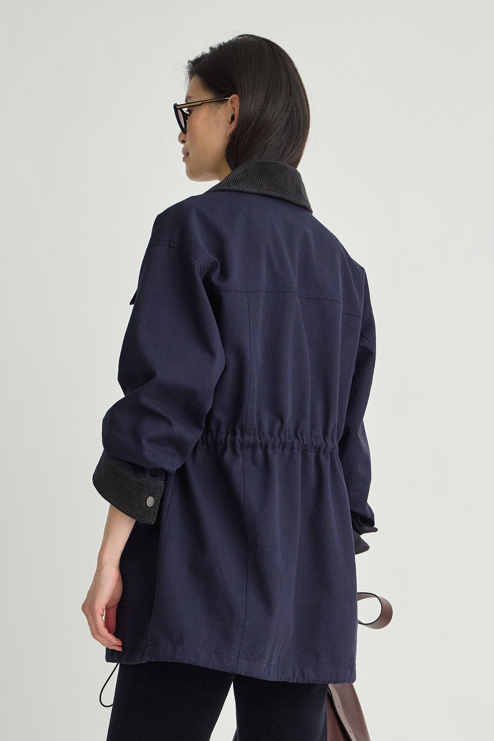 COATS/JACKET Barn Chore Jacket With Drawstring in Navy Apiece Apart