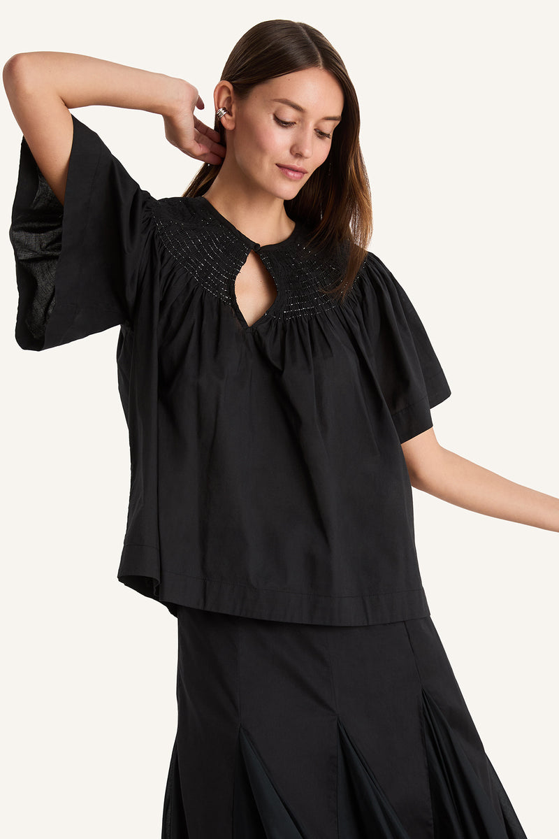 BLOUSES/SHIRTS/TOPS MAVIS TOP IN BLACK Merlette