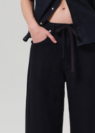PANTS/SHORTS Linen Brynn Drawstring Trouser in True Navy Citizens of Humanity
