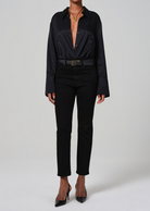 DENIM Caia Straight Leg Jean in Plush Black Citizens of Humanity