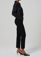 DENIM Caia Straight Leg Jean in Plush Black Citizens of Humanity