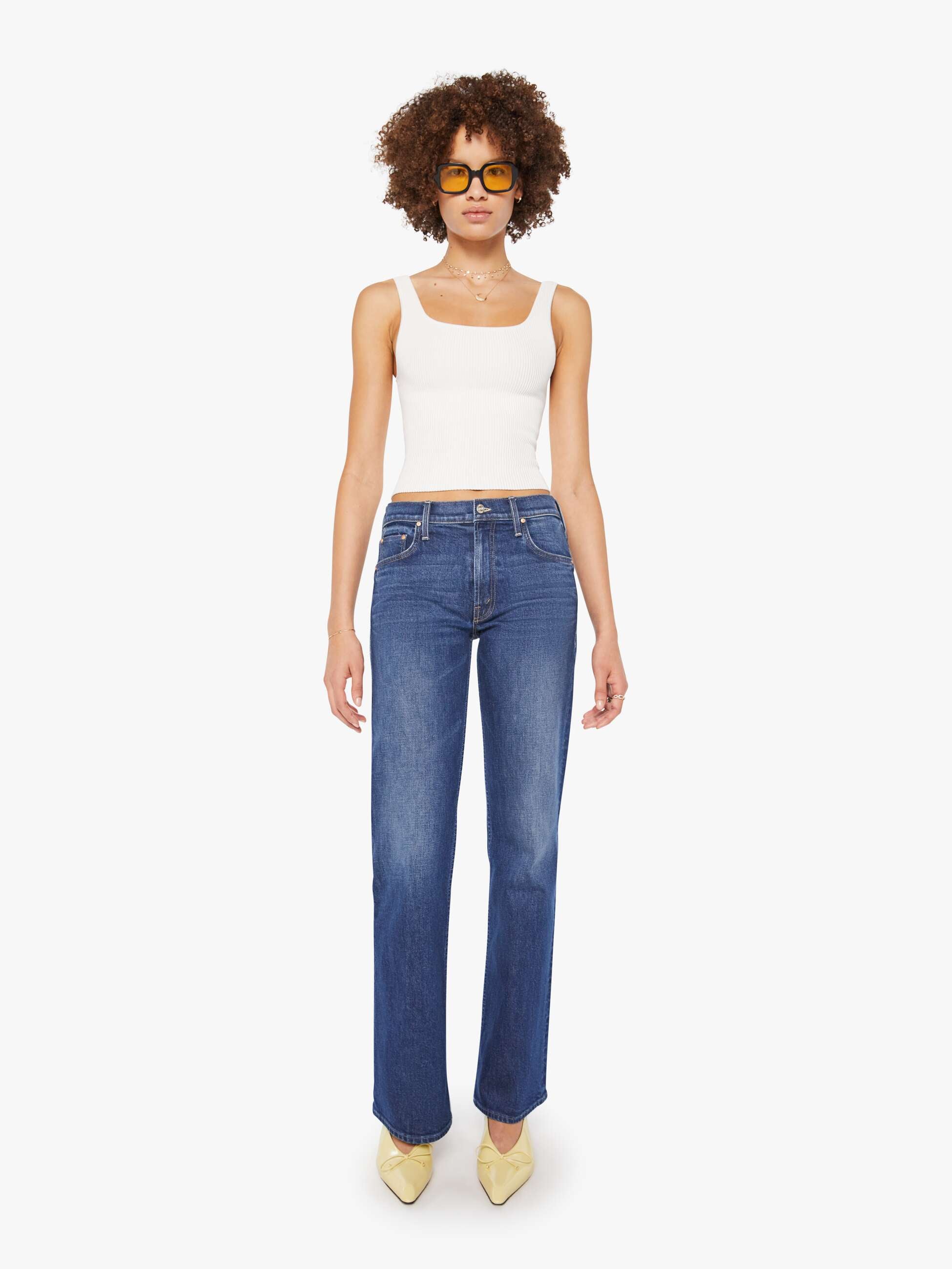 DENIM THE BOOKIE SNEAK JEAN Mother