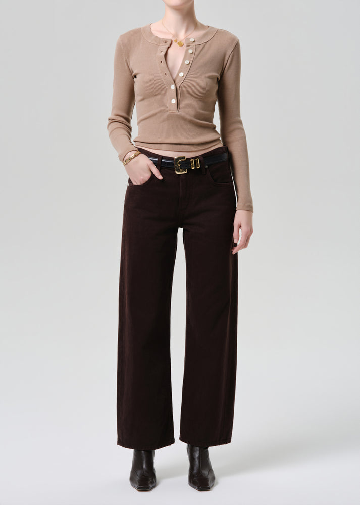 PANTS/SHORTS Lindz Easy Stright in Carob Citizens of Humanity
