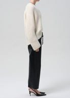 PANTS/SHORTS Rework Pull on Recycled Leather Pant in Black Citizens of Humanity