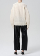 PANTS/SHORTS Rework Pull on Recycled Leather Pant in Black Citizens of Humanity