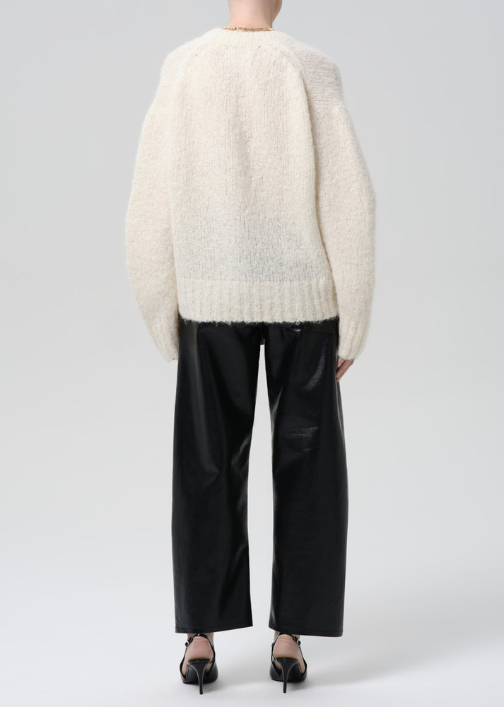 PANTS/SHORTS Rework Pull on Recycled Leather Pant in Black Citizens of Humanity