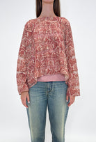BLOUSES/SHIRTS/TOPS Boat Neck Top in Copper Red Odeeh