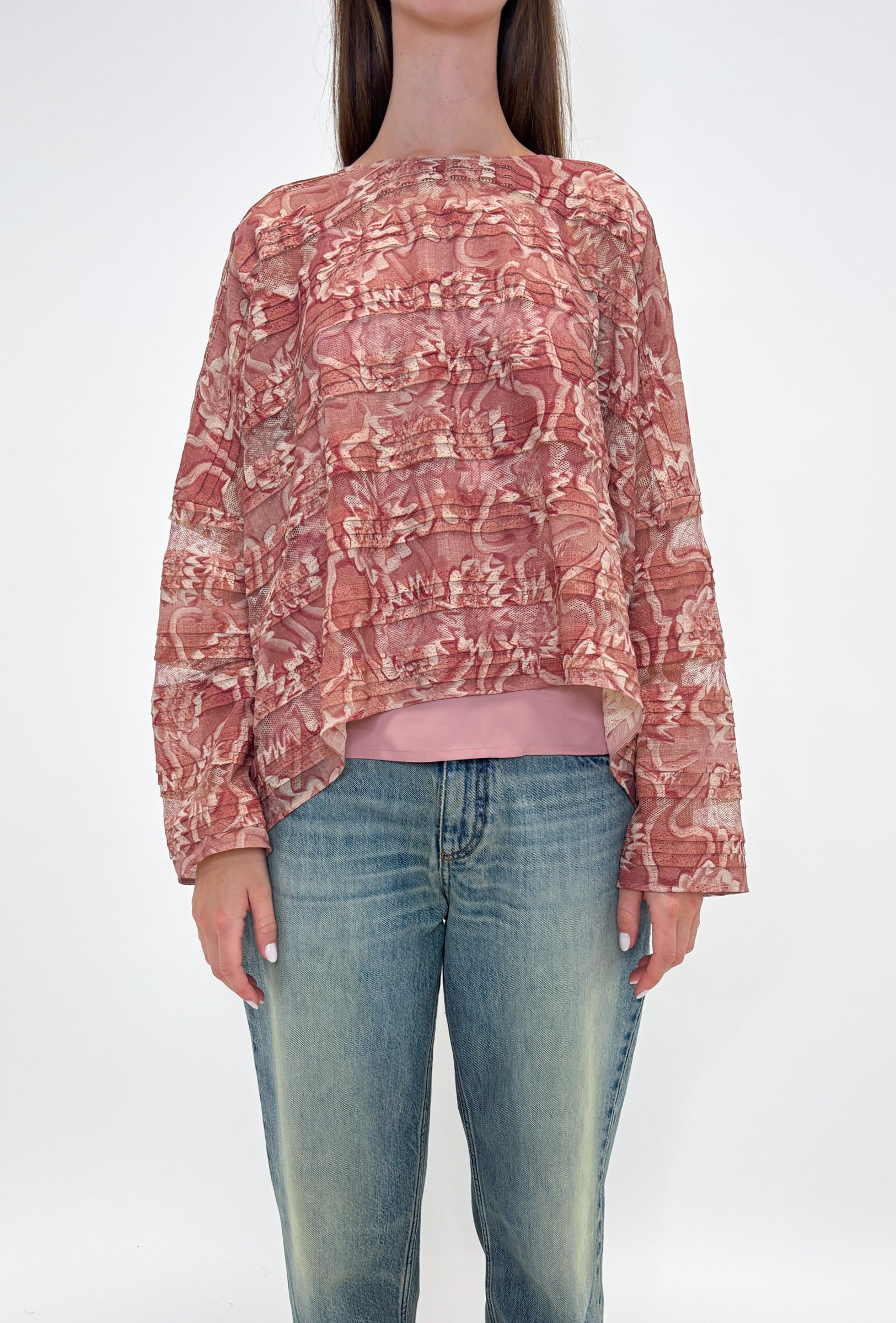 BLOUSES/SHIRTS/TOPS Boat Neck Top in Copper Red Odeeh