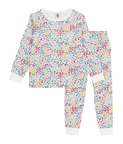 CHILDREN'S APPAREL Long Sleeve Floral Pajama Set in Multi Petit Bateau