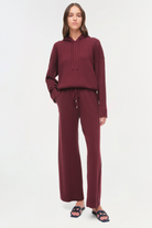LOUNGE Tillie Travel Pant in Sangria Simkhai