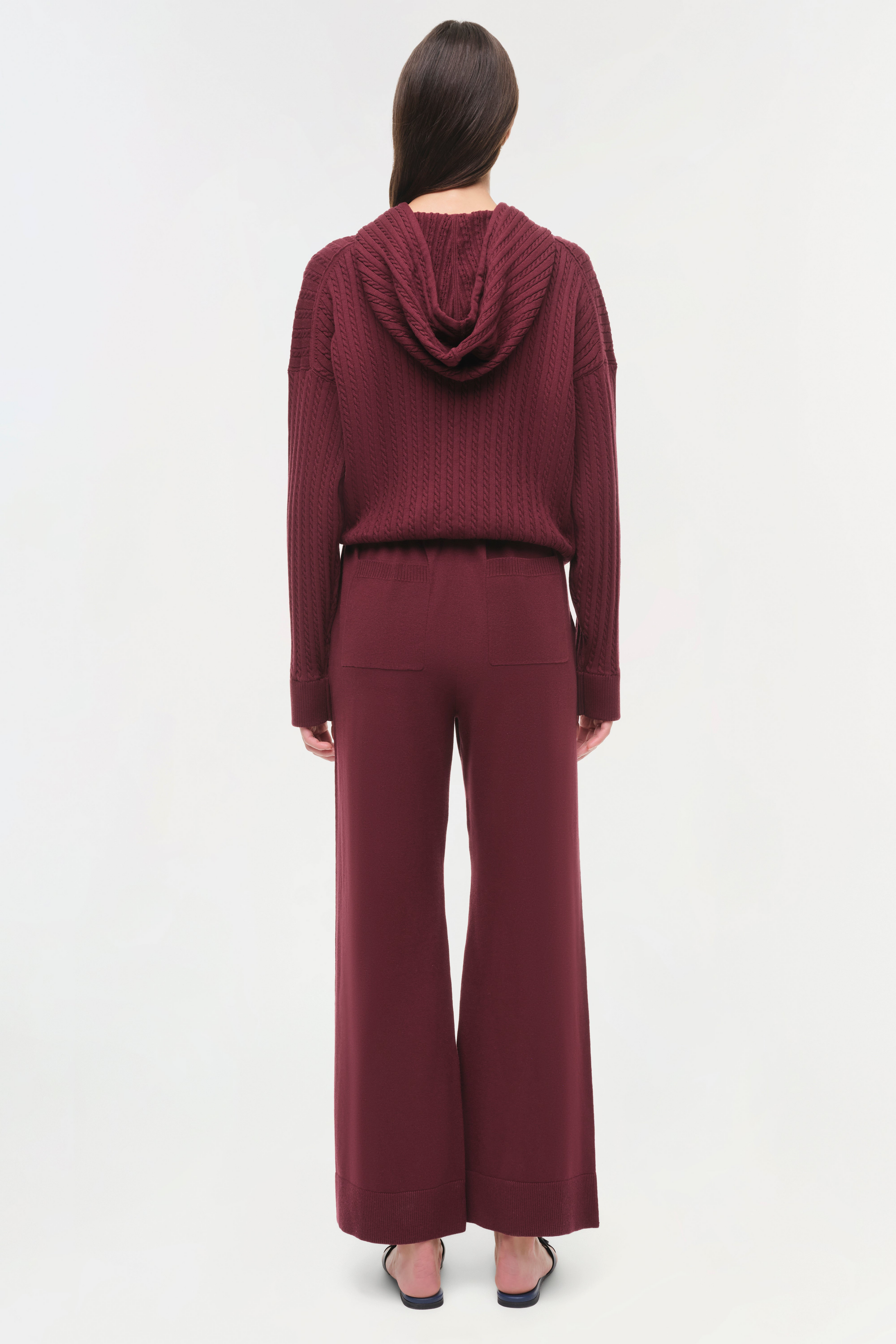 LOUNGE Tillie Travel Pant in Sangria Simkhai
