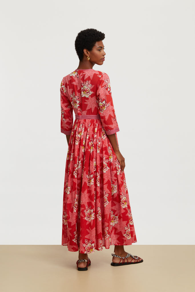 DRESSES/JUMPSUITS Starflower Dress in Red LISA CORTI
