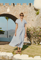 DRESSES/JUMPSUITS Naomi Dress in Blue Stripe Ciao Lucia