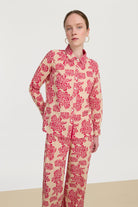 BLOUSES/SHIRTS/TOPS Bella Shirt in Ivory & Fuxia Lisa Corti