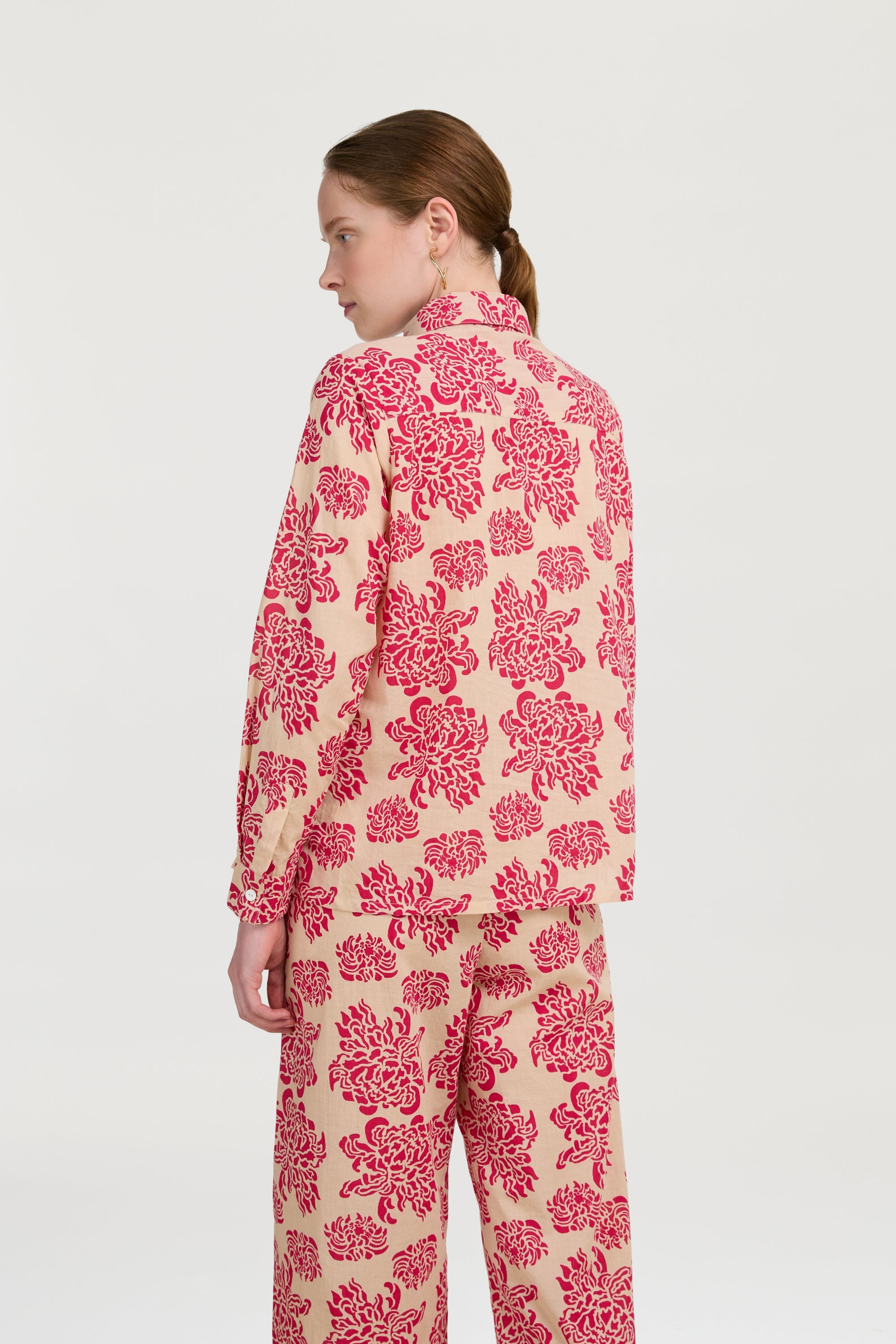 BLOUSES/SHIRTS/TOPS Bella Shirt in Ivory & Fuxia Lisa Corti