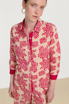 BLOUSES/SHIRTS/TOPS Bella Shirt in Ivory & Fuxia Lisa Corti