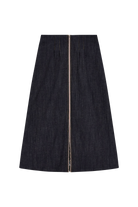 SKIRTS Chambray Skirt in Denim Blue Lisa Corti