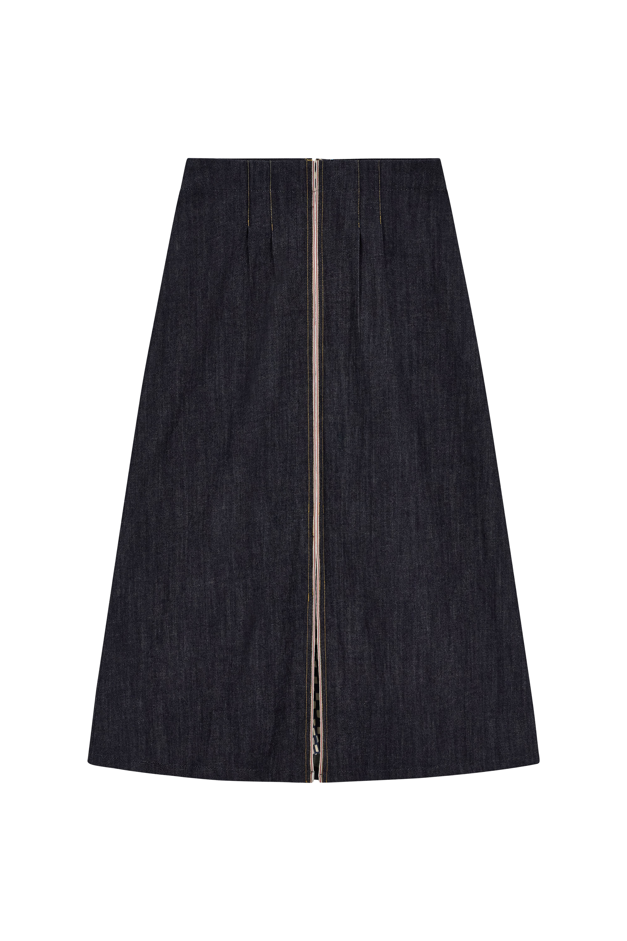 SKIRTS Chambray Skirt in Denim Blue Lisa Corti