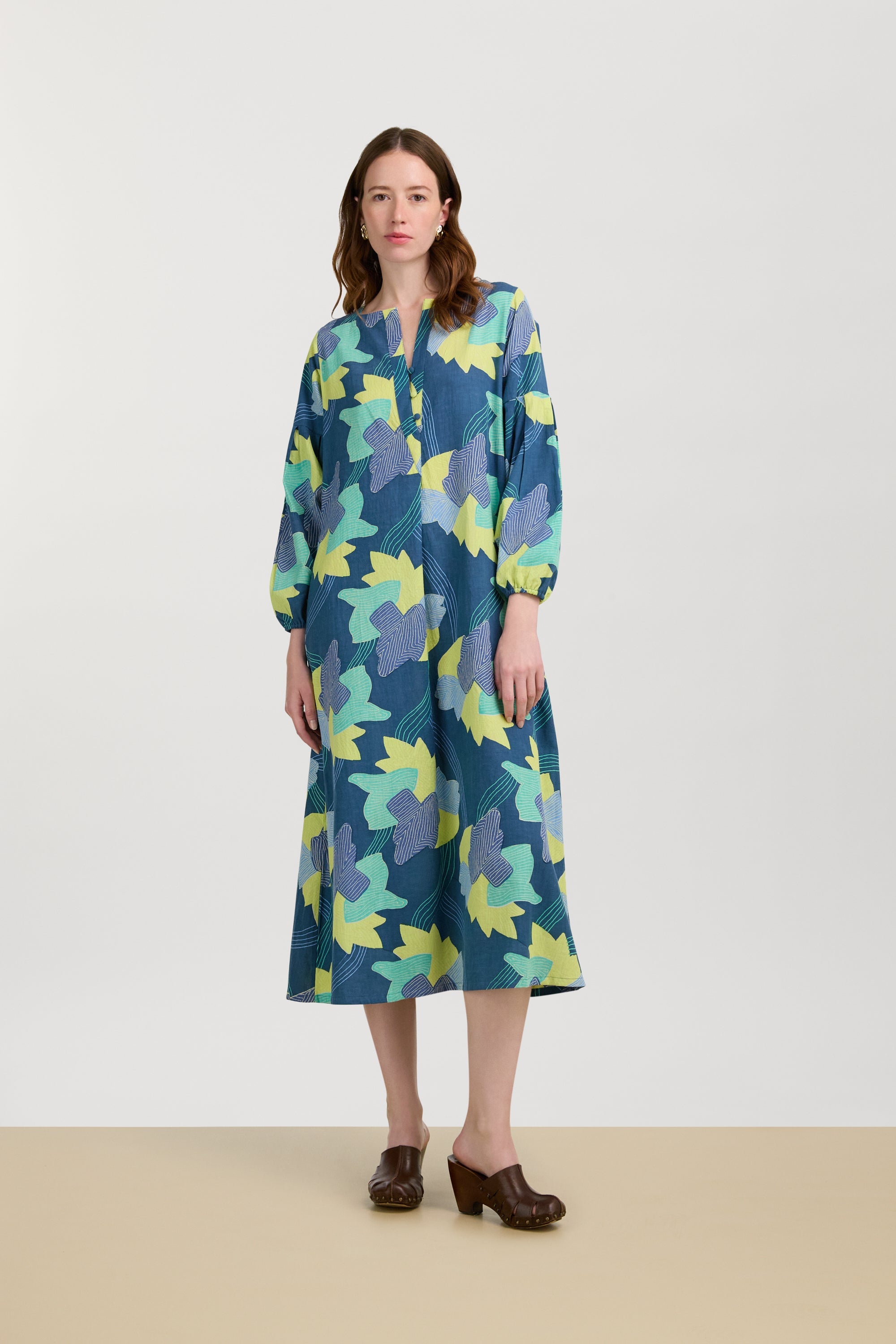 DRESSES/JUMPSUITS Khubani Dress in Akira Dark Teal Lisa Corti