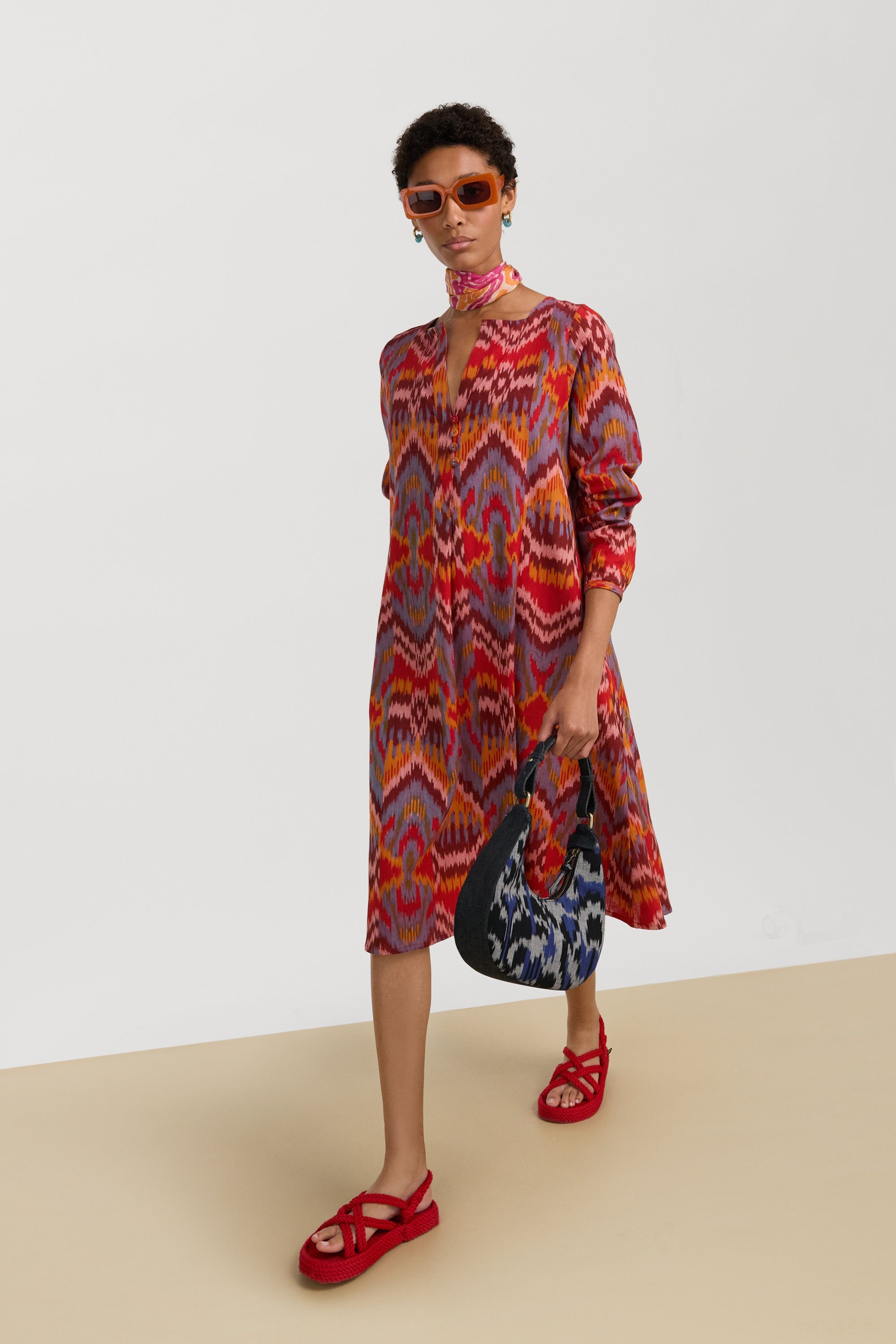 DRESSES/JUMPSUITS Khubani Dress in Sugar Red Lisa Corti