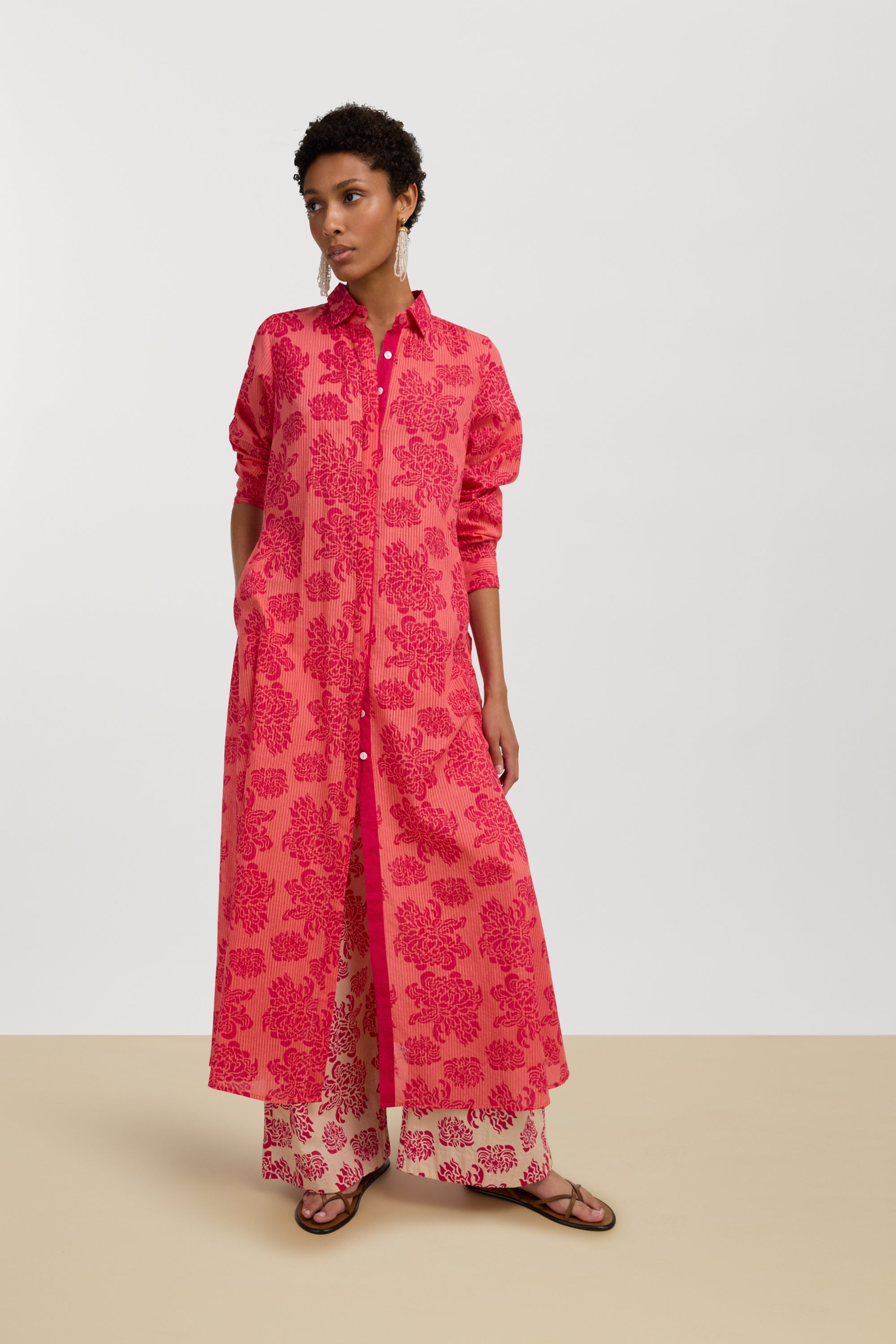 DRESSES/JUMPSUITS Odette Dress in Naoshima Peach Lisa Corti
