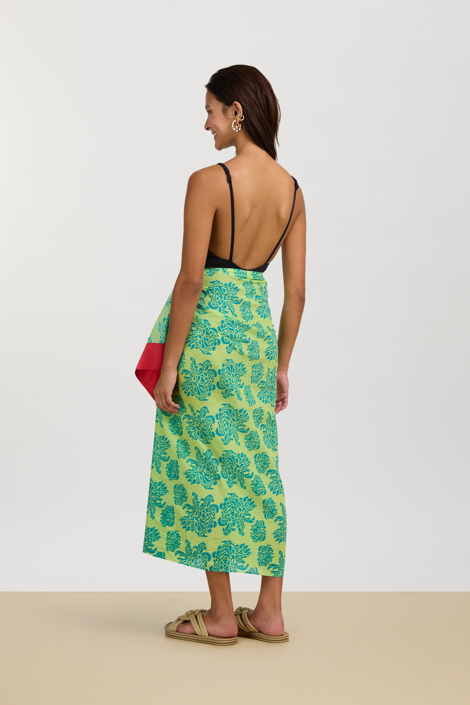 ACCESSORIES Cotton Sally Sarong in Naoshima Lemon Lisa Corti
