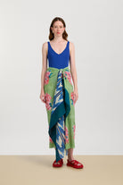 ACCESSORIES Mul Mul Sarong in Nina's Rose Mint Lisa Corti