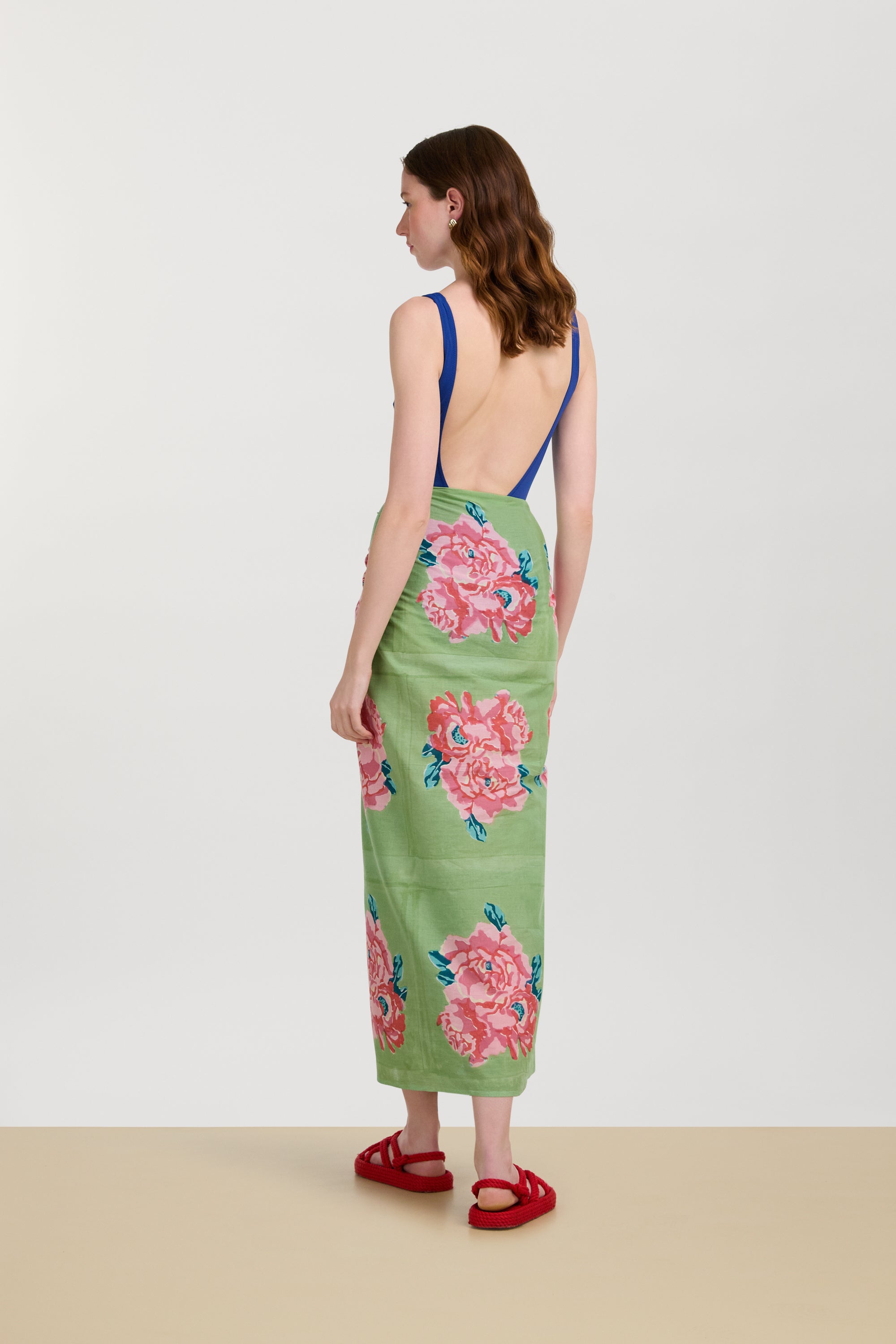 ACCESSORIES Mul Mul Sarong in Nina's Rose Mint Lisa Corti