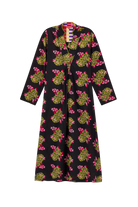 DRESSES/JUMPSUITS Radha Caftan in Suiko Flower Black Lisa Corti