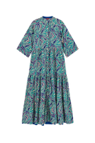 DRESSES/JUMPSUITS Rambagh Dress in Dragon Cloud Aqua Lisa Corti