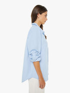 BLOUSES/SHIRTS/TOPS The Bestie Button Up in Light Blue Mother