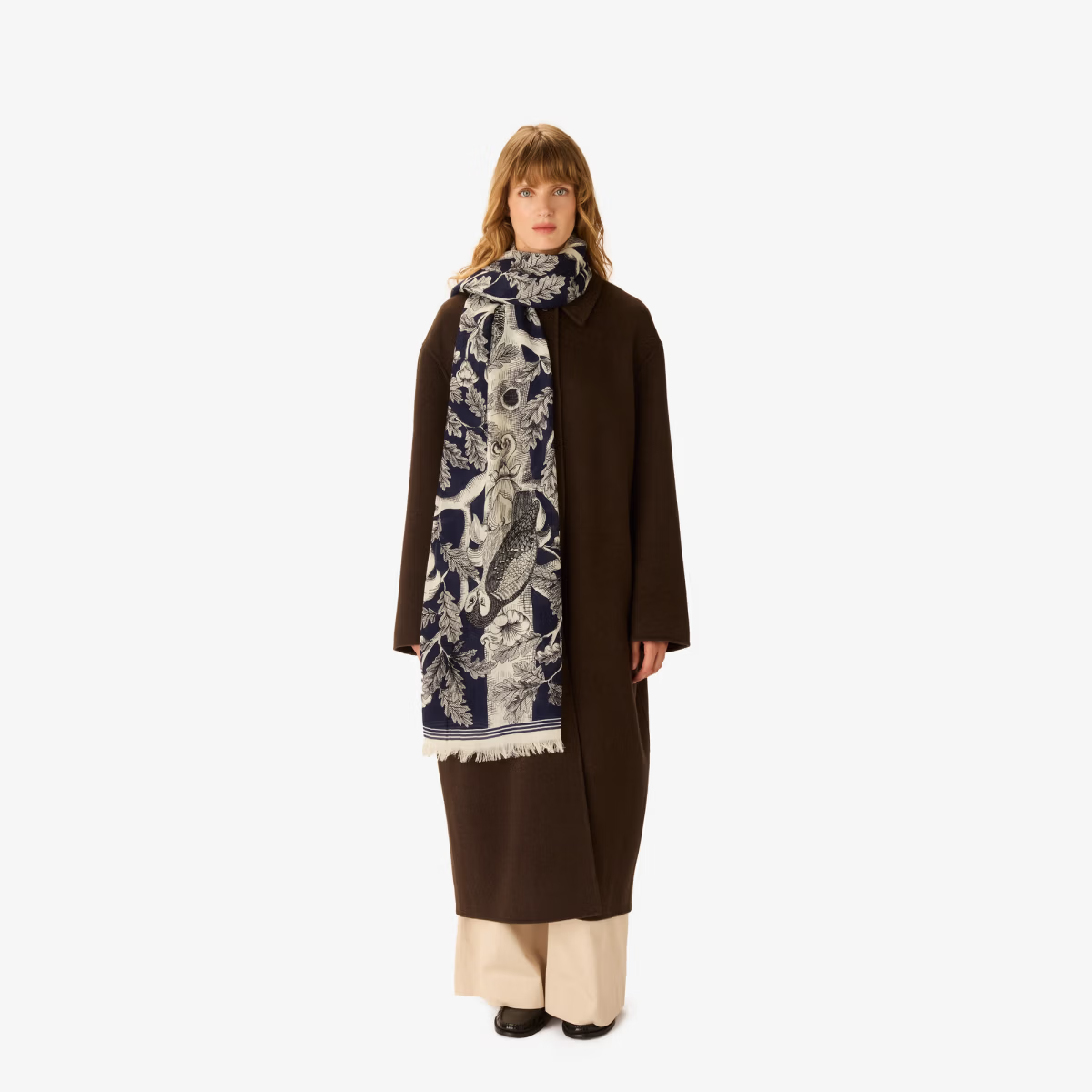 ACCESSORIES Archimede Scarf in Navy Inoui Editions