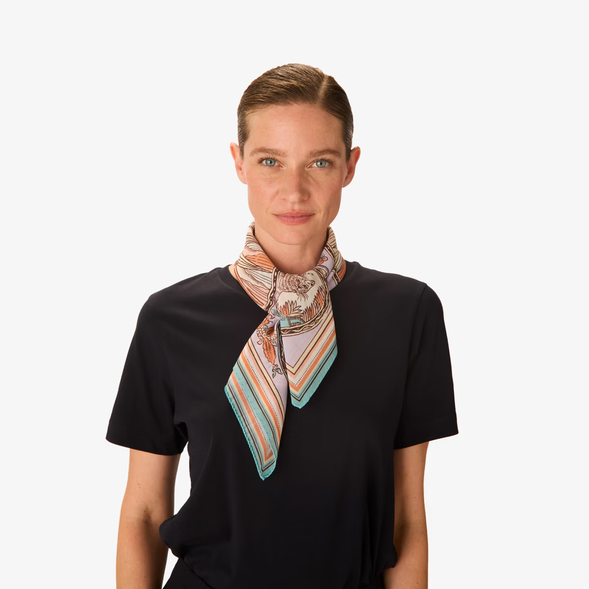 ACCESSORIES Cotton Chance Square Scarf in Parma Inoui Editions