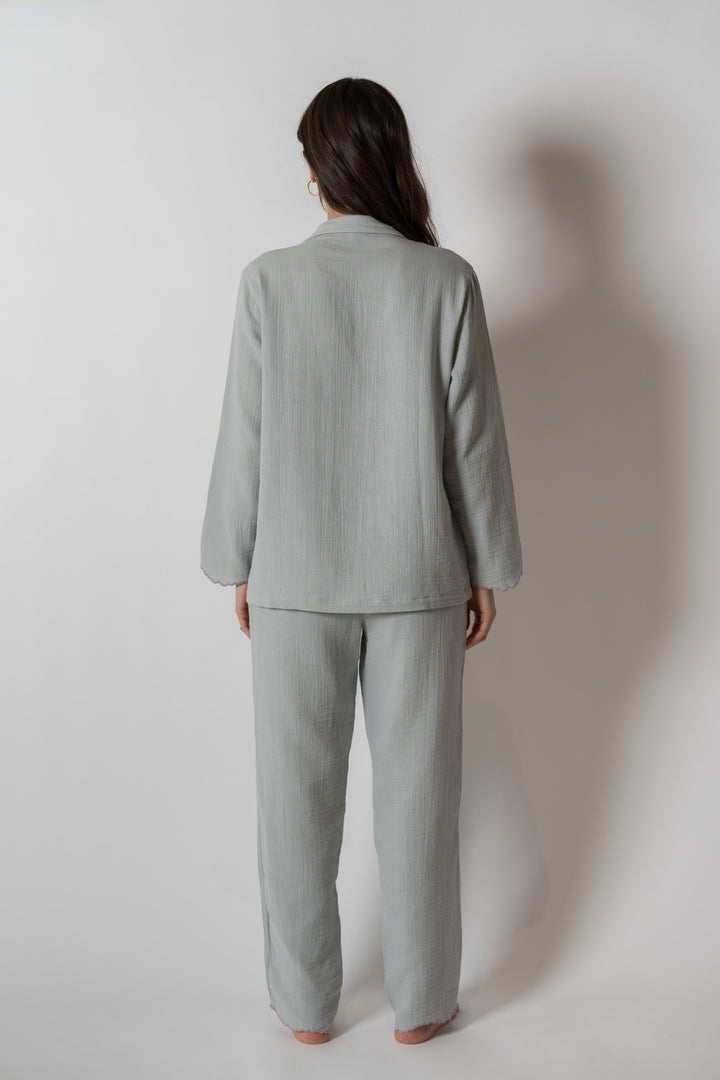 LINGERIE/PJ/SWIM Alaia Long PJ Set in Sage House No. 23