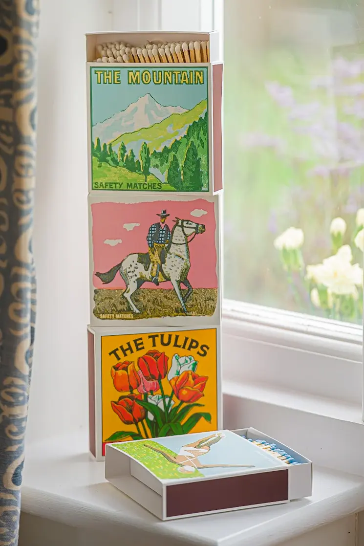 HOME DECOR Pink Cowboy - Safety Matches Archivist Gallery