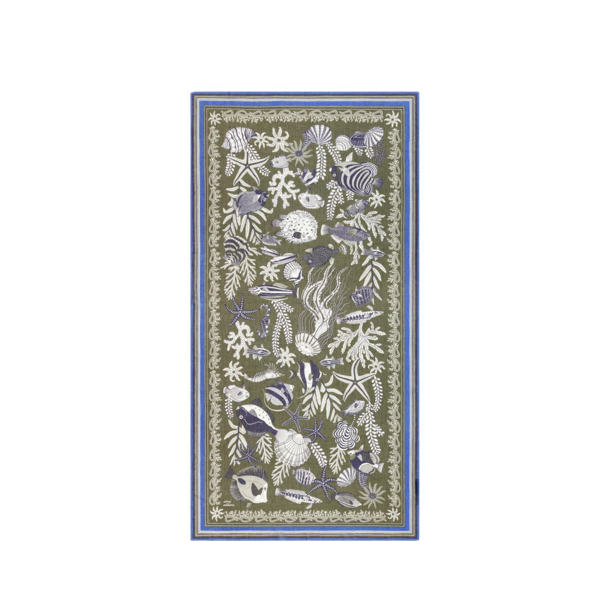 ACCESSORIES Neptune Scarf in Khaki Inoui Editions