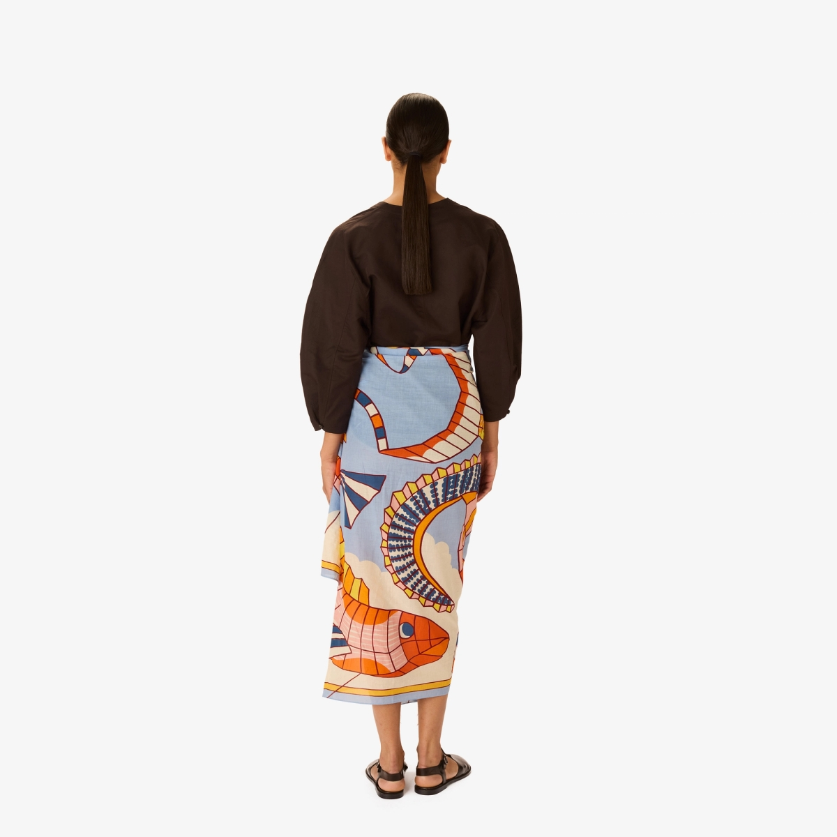 ACCESSORIES Cerfs Colants Scarf in Orange Inoui Editions