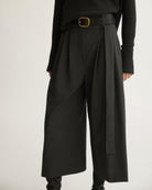 PANTS/SHORTS Reeve Culotte With Belt in Charcoal Arlo Mott