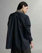 BLOUSES/SHIRTS/TOPS Big Joe with Crystal Collar in Midnight TWP